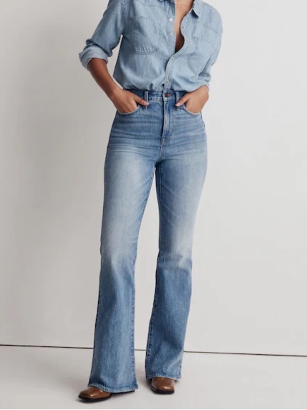 Madewell Curvy Perfect Vintage Flare Jean - Picture 2 of 5